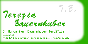 terezia bauernhuber business card